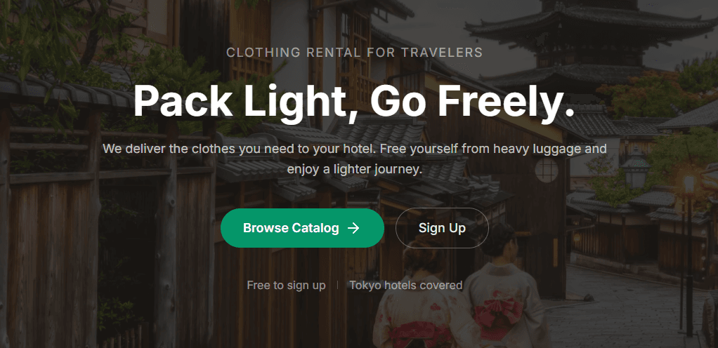 One Laplace, inc. Officially Launches "Laplace closet," a Clothing Rental Service for Travelers — Pack Light, Go Freely. —